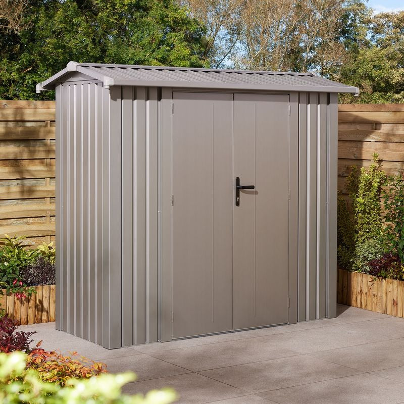 Rowlinson Brentvale 8' x 4' Premium Metal Reverse Apex Shed | Sheds.co.uk