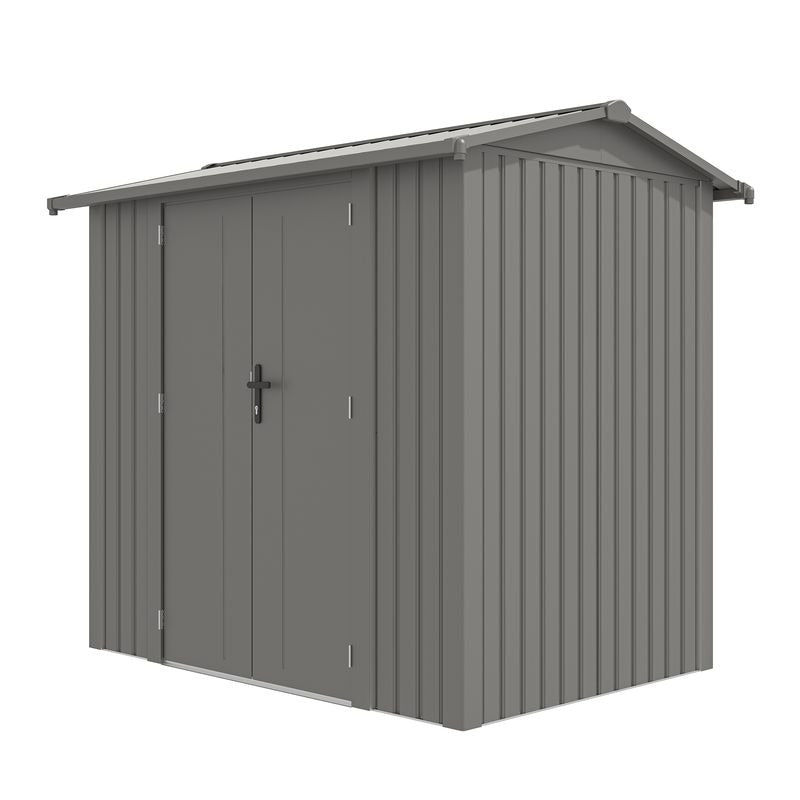 Rowlinson Brentvale 8' x 6' Premium Metal Reverse Apex Shed | Sheds.co.uk