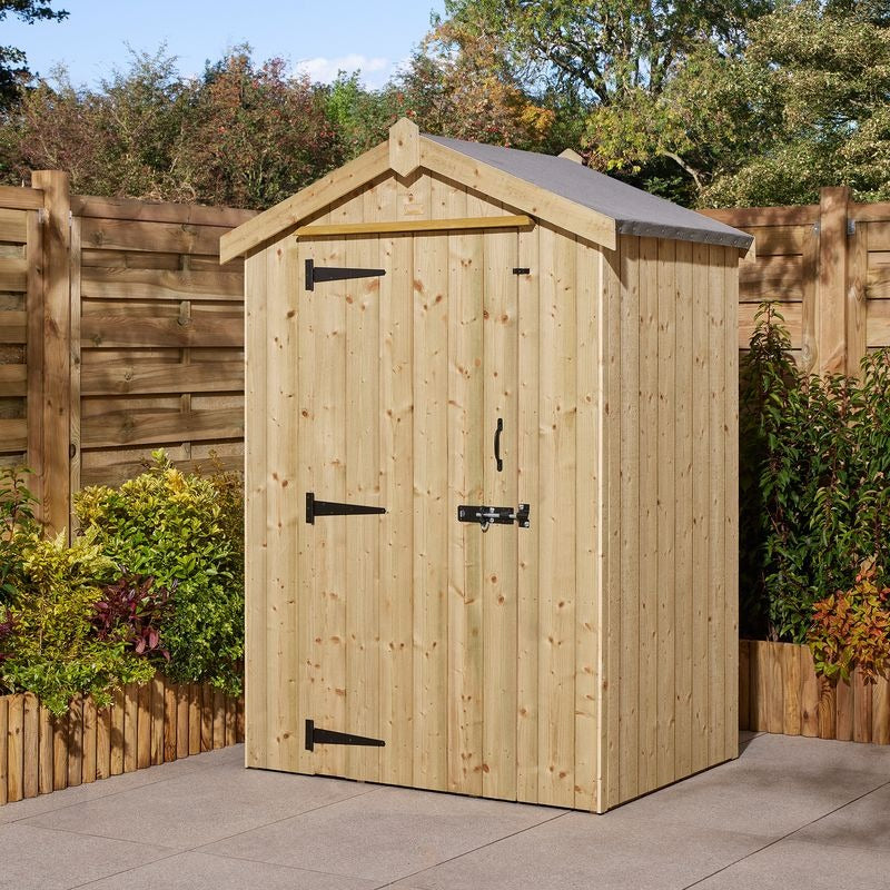Rowlinson Heritage 4' x 3' Windowless Pressure Treated Apex Shed | Sheds.co.uk