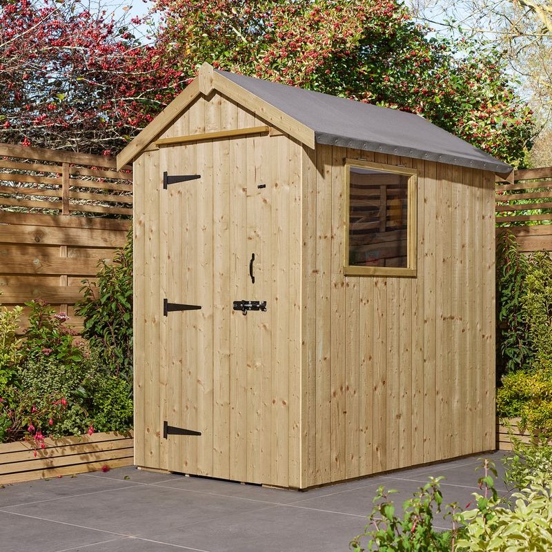 Rowlinson Heritage 6' x 4' Pressure Treated Apex Shed | Sheds.co.uk