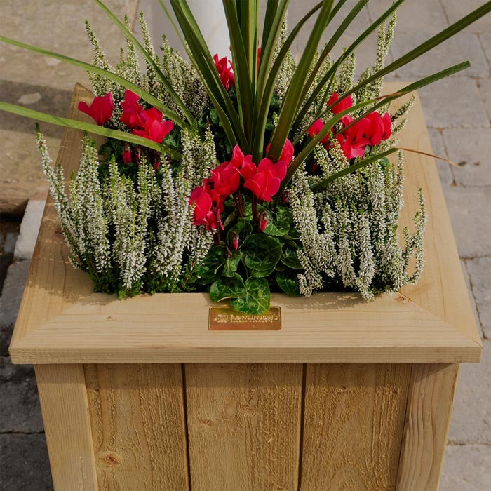 Rowlinson Heritage Square Small Planter | Sheds.co.uk