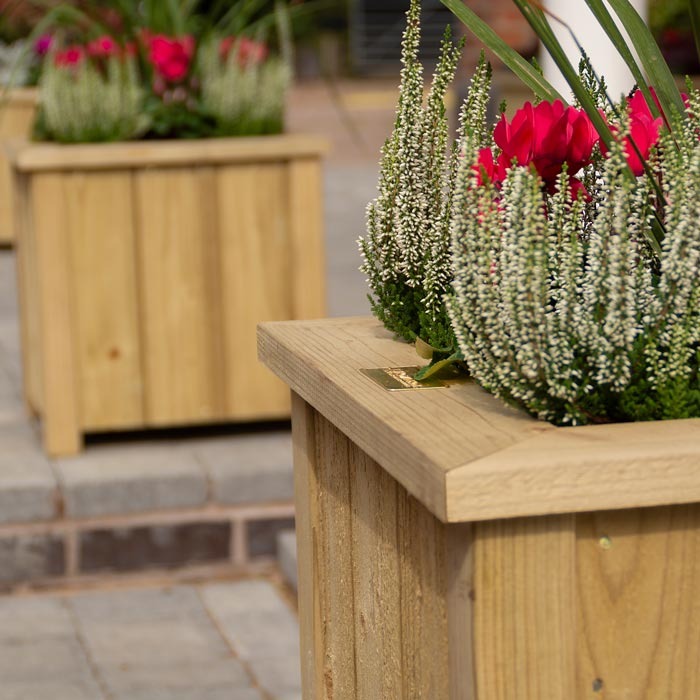 Rowlinson Heritage Square Small Planter | Sheds.co.uk