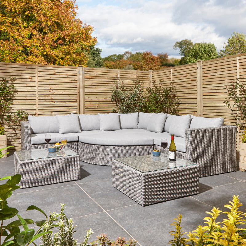 Rowlinson Marbella Multi Function Rattan Garden Furniture Set | Sheds.co.uk