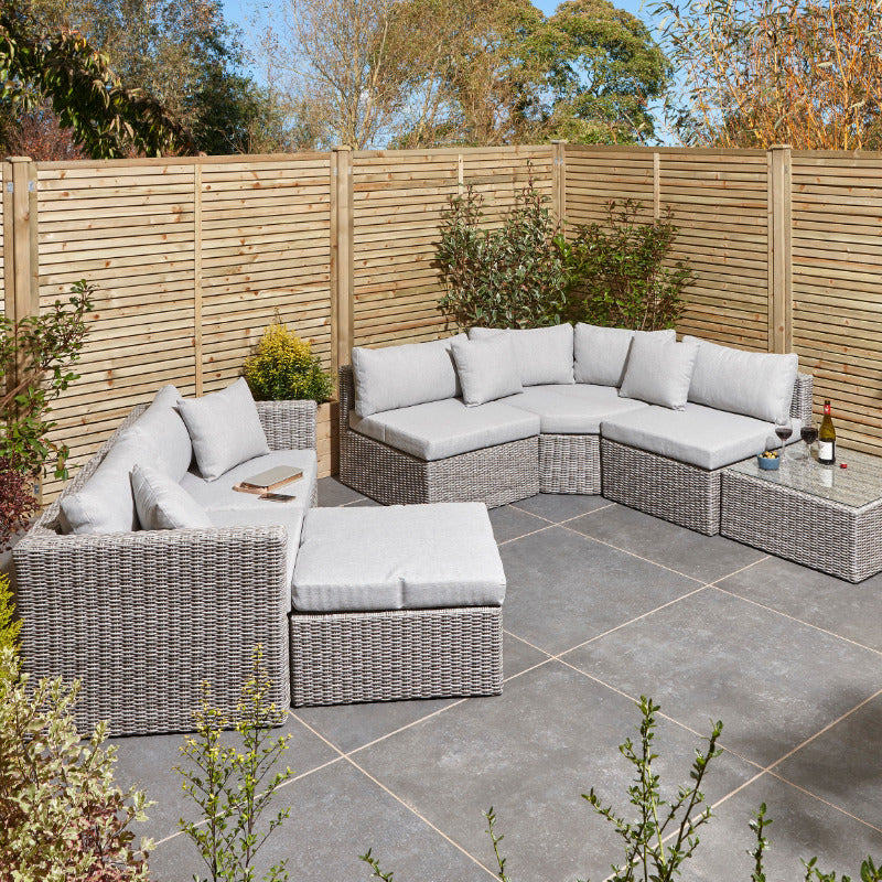 Rowlinson Marbella Multi Function Rattan Garden Furniture Set | Sheds.co.uk
