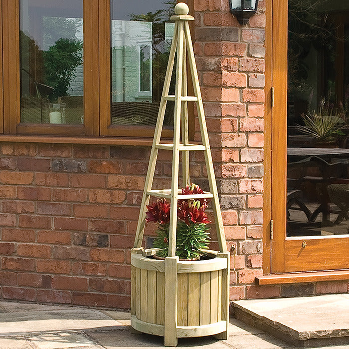 Rowlinson Marberry Obelisk Planter | Sheds.co.uk