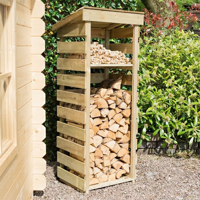 Rowlinson Narrow Log Store | Sheds.co.uk