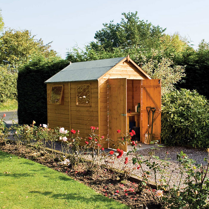 Rowlinson Premier 10' x 6' Double Door Shiplap Apex Shed | Sheds.co.uk