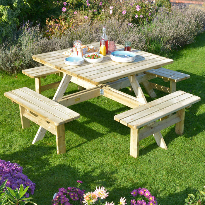 Rowlinson Square Picnic Table | Sheds.co.uk