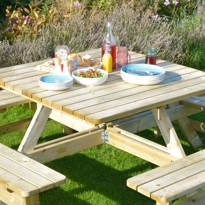 Rowlinson Square Picnic Table | Sheds.co.uk