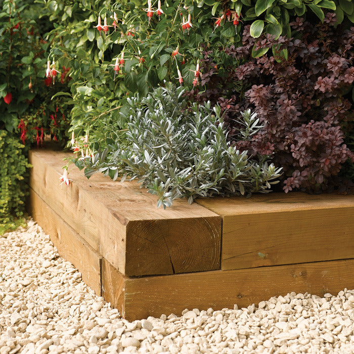 Rowlinson Timber Blocks (Pack of 2 - 0.9m) | Sheds.co.uk