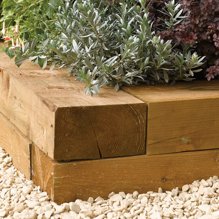 Rowlinson Timber Blocks (Pack of 2 - 0.9m) | Sheds.co.uk