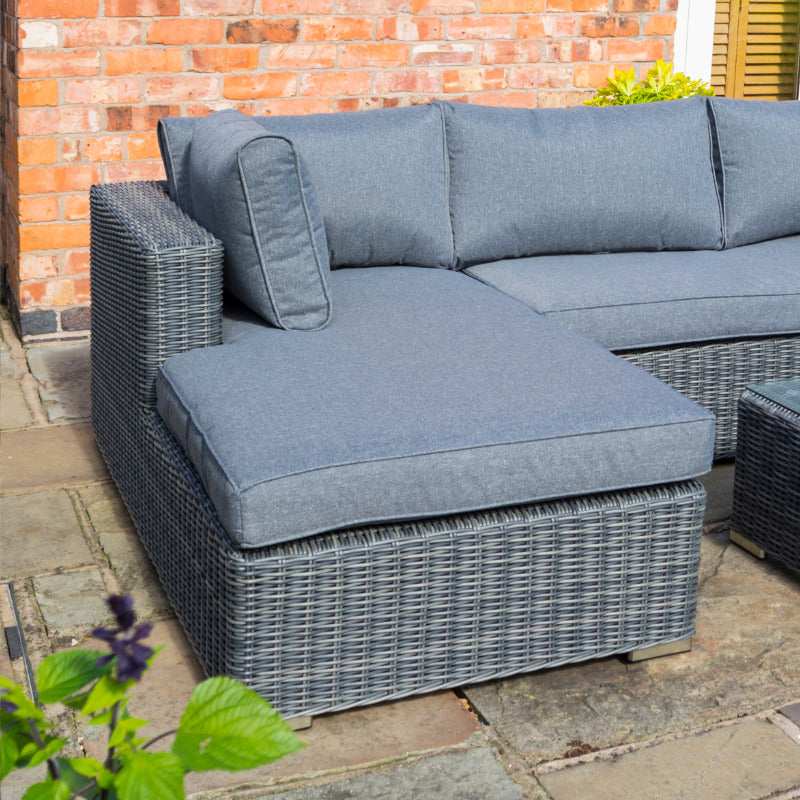 Rowlinson Vienna Lounger Set - Grey Weave | Sheds.co.uk
