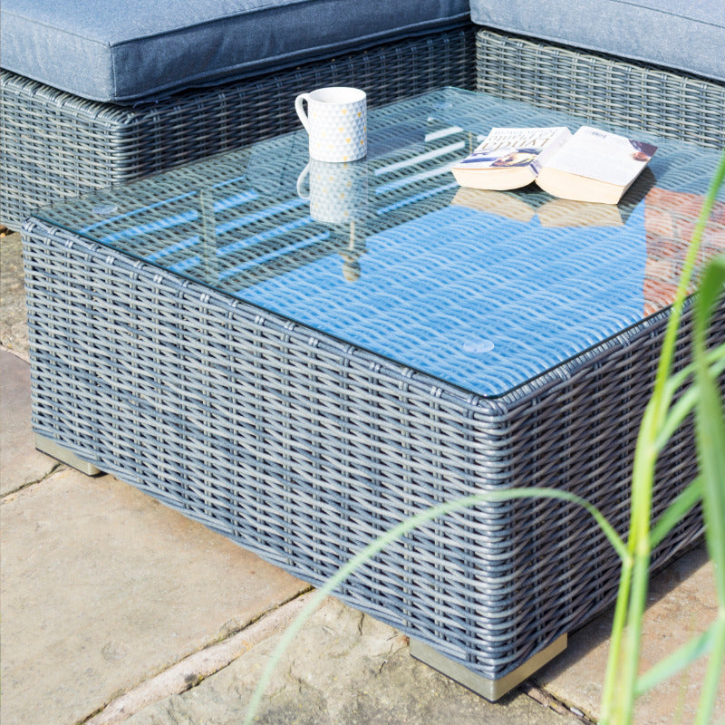 Rowlinson Vienna Lounger Set - Grey Weave | Sheds.co.uk