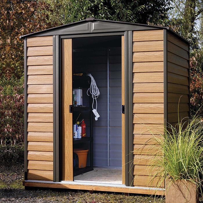 Rowlinson Woodvale 6' x 5' Apex Metal Shed | Sheds.co.uk