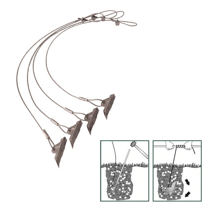 Shelter Logic Easy Hook Earth Anchor Kit | Sheds.co.uk