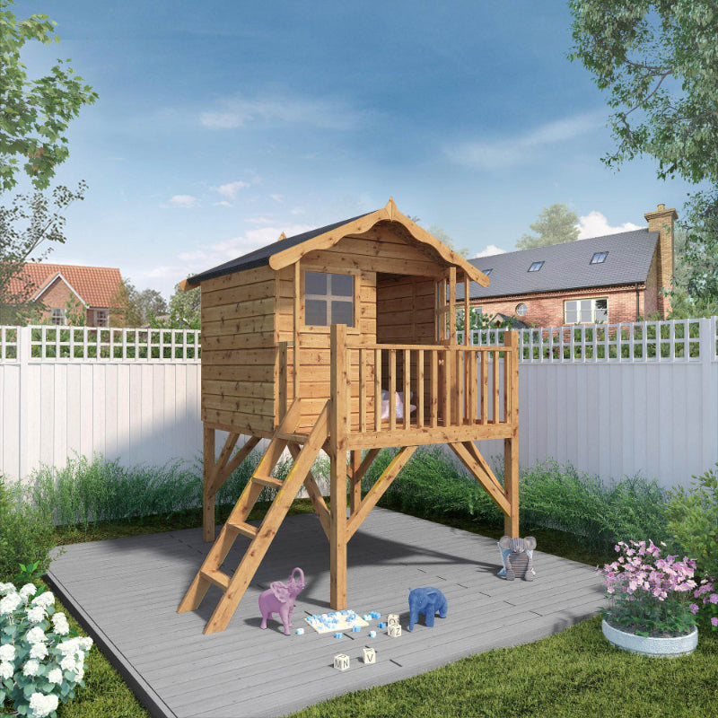 Adley Jellytot Cottage Tower Playhouse | Sheds.co.uk