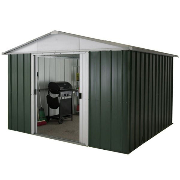 YardMaster 10' x 10' Apex Metal Garden Shed | Sheds.co.uk