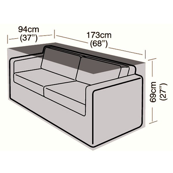 Oren Deluxe - 2/3 Seater Rattan Sofa Cover - Large - 173cm