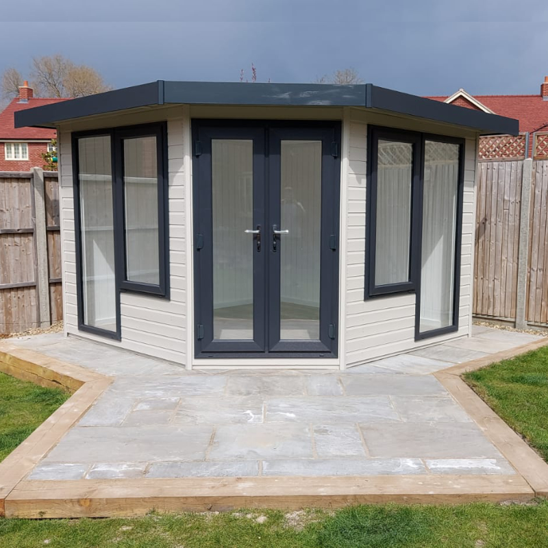 Bards 12’ x 12’ Oswald Bespoke Insulated Garden Room - Painted