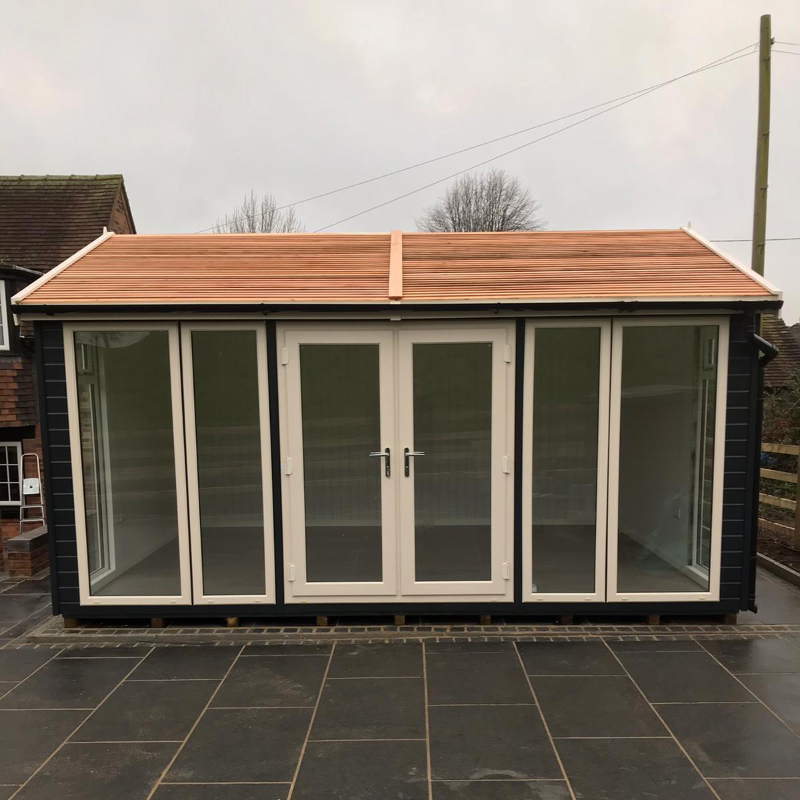 Bards 18’ x 12’ Portia Bespoke Insulated Garden Room - Painted