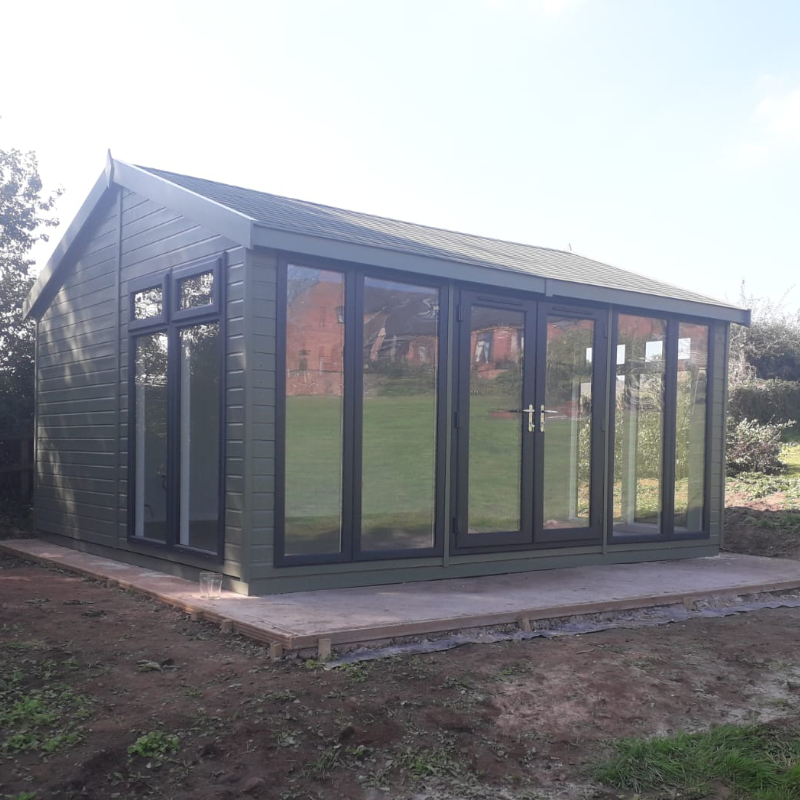 Bards 20’ x 10’ Portia Bespoke Insulated Garden Room - Painted
