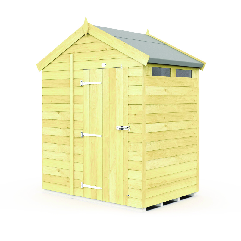 Holt 7’ x 4’ Pressure Treated Shiplap Modular Apex Security Shed