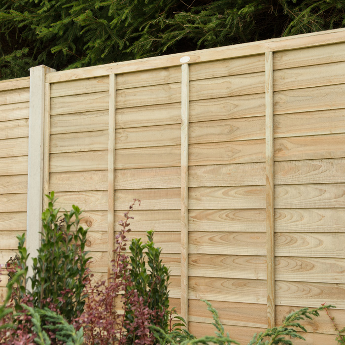 Hartwood 6’ x 6’ Pressure Treated Contemporary Lap Fence Panel