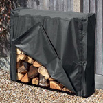 1m Metal Log Store With Cover