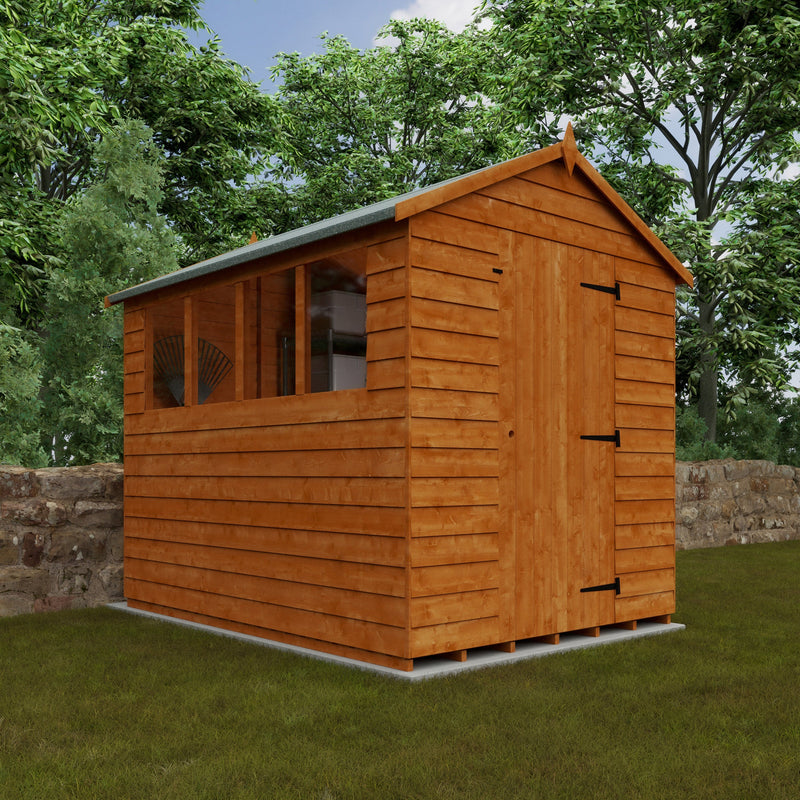 Redlands 6' x 8' Overlap Apex Shed | Sheds.co.uk