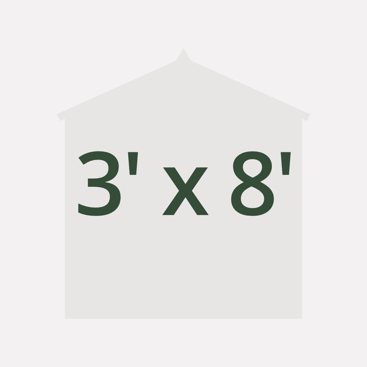 3' x 8' Sheds