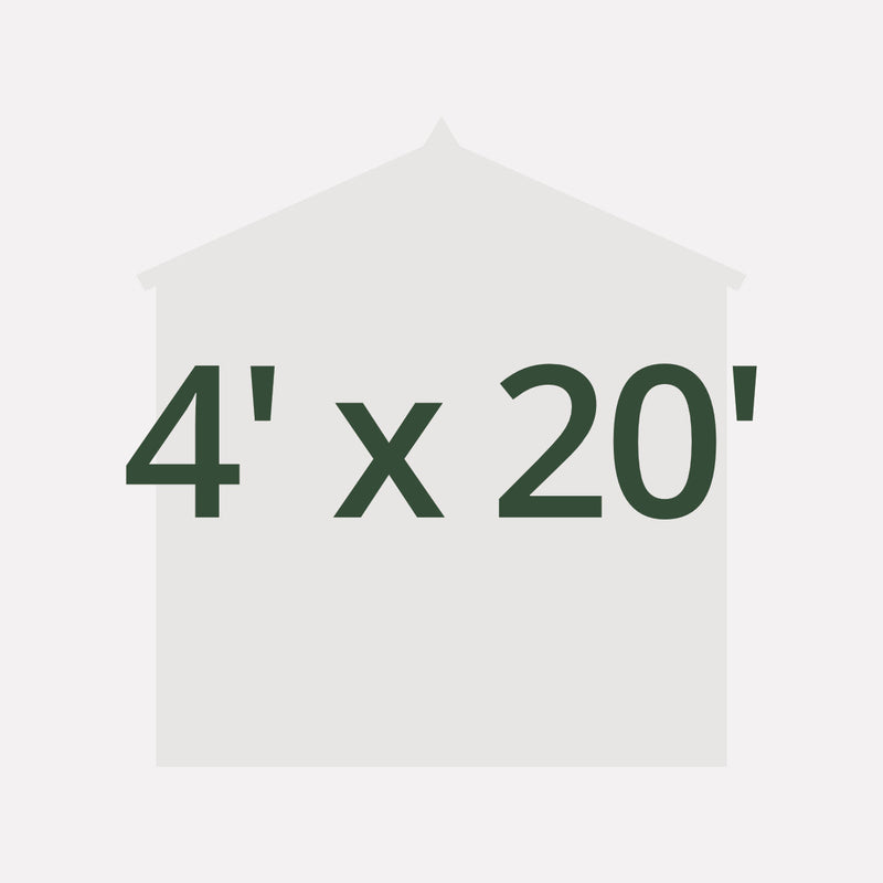4' x 20' Sheds