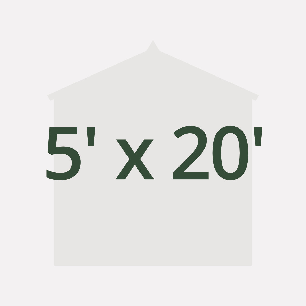 5' x 20' Sheds