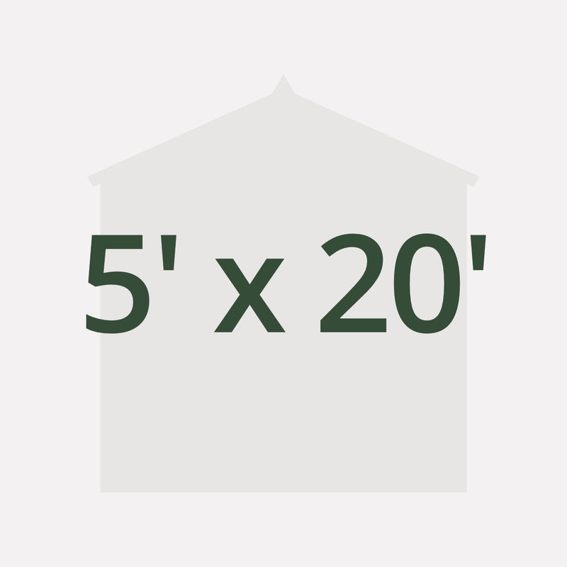 5' x 20' Sheds