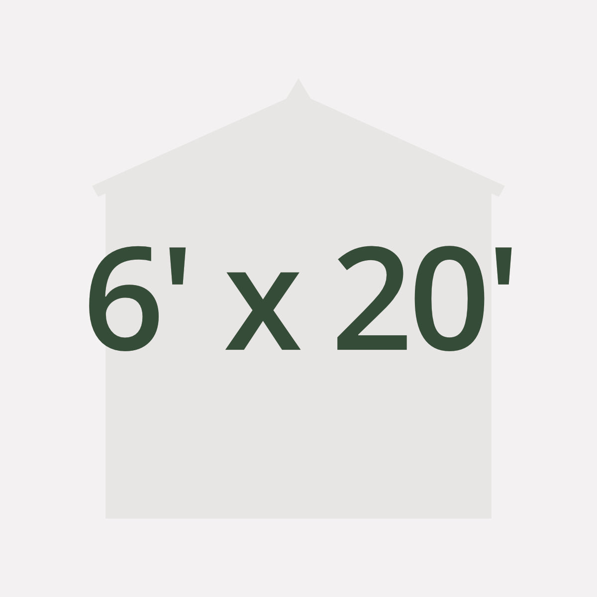 6' x 20' Sheds