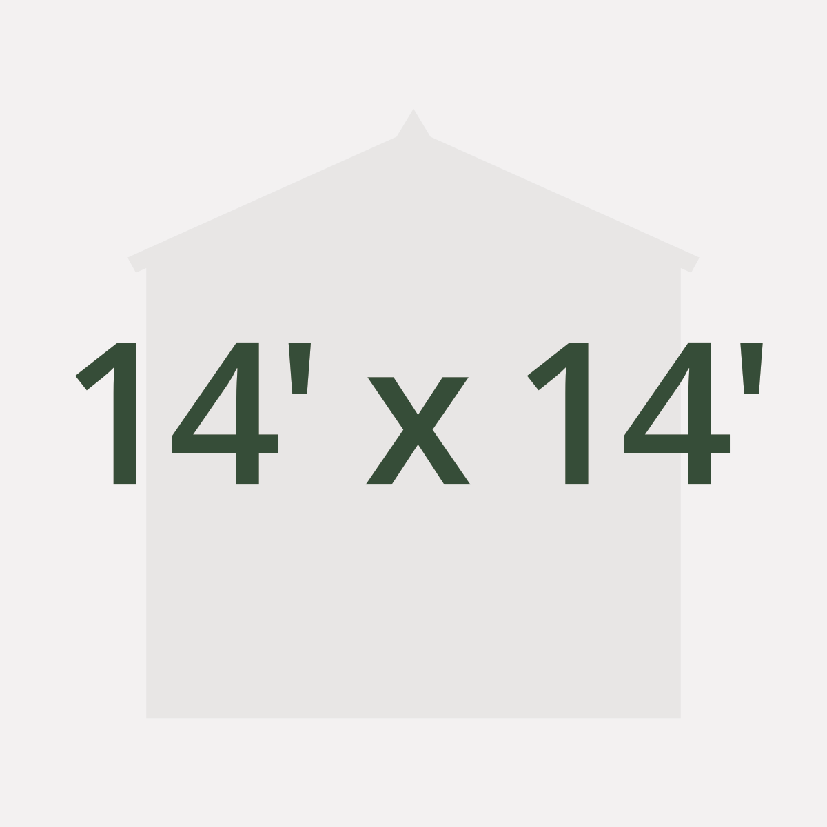 14' x 14' Sheds