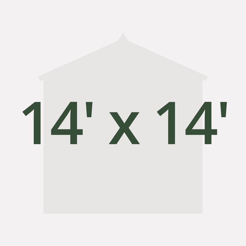 14' x 14' Sheds