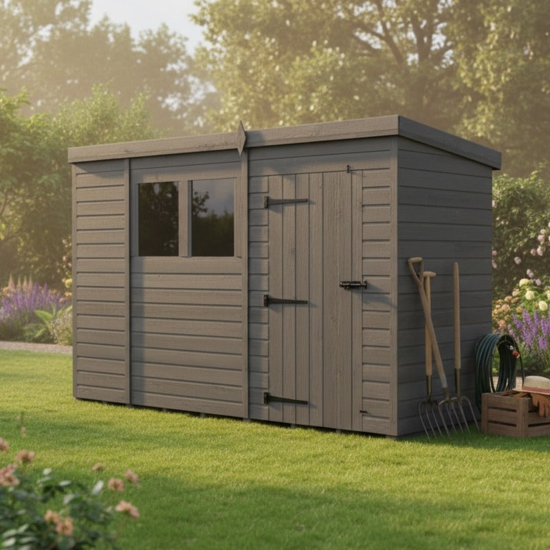 Holt 11' x 4' Modular Composite Pent Shed | Sheds.co.uk