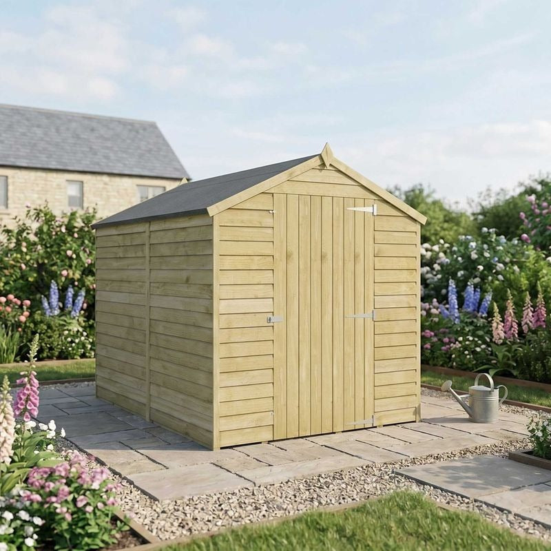 Adley 6' x 8' Overlap Apex Shed | Sheds.co.uk