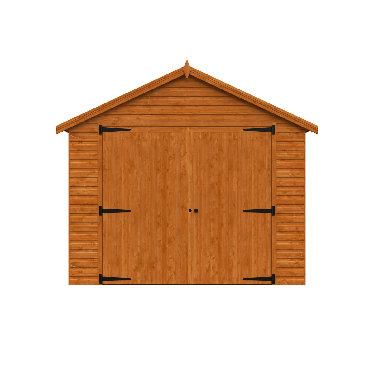 Redlands 10' x 16' Shiplap Apex Wooden Garage | Sheds.co.uk
