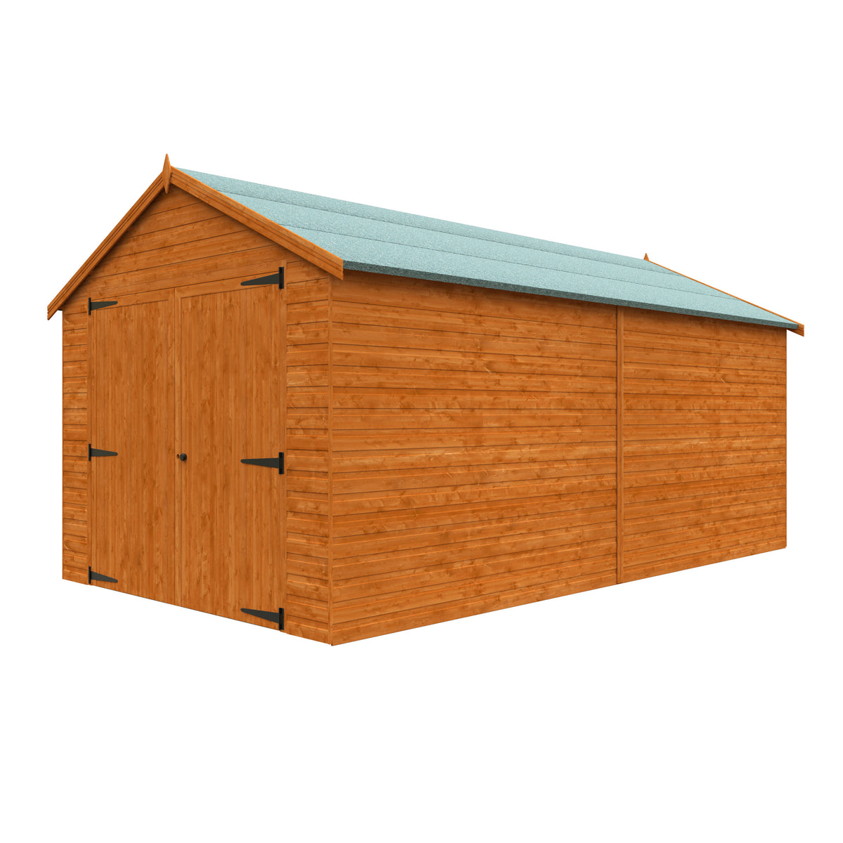 Redlands 10' x 16' Shiplap Apex Wooden Garage | Sheds.co.uk