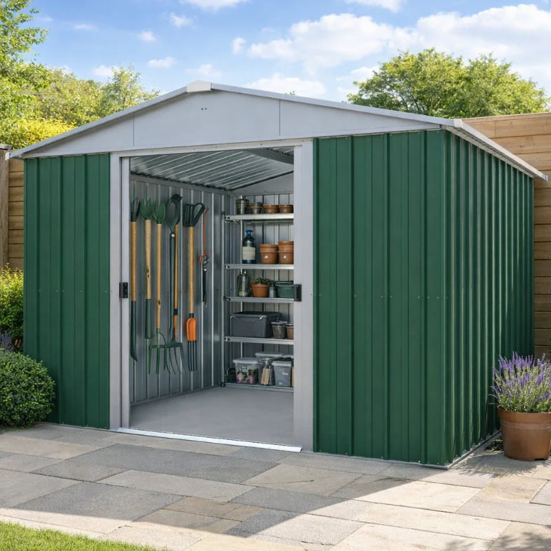 YardMaster 10' x 10' Apex Metal Garden Shed
