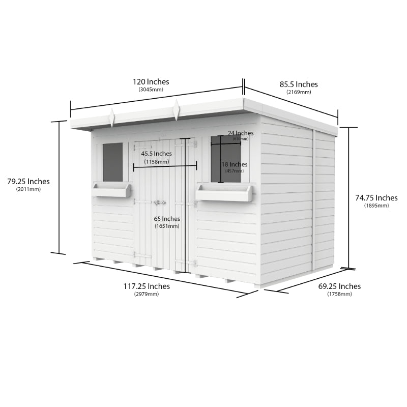 Holt 10' x 6' Handsworth Pressure Treated Summer Shed | Sheds.co.uk