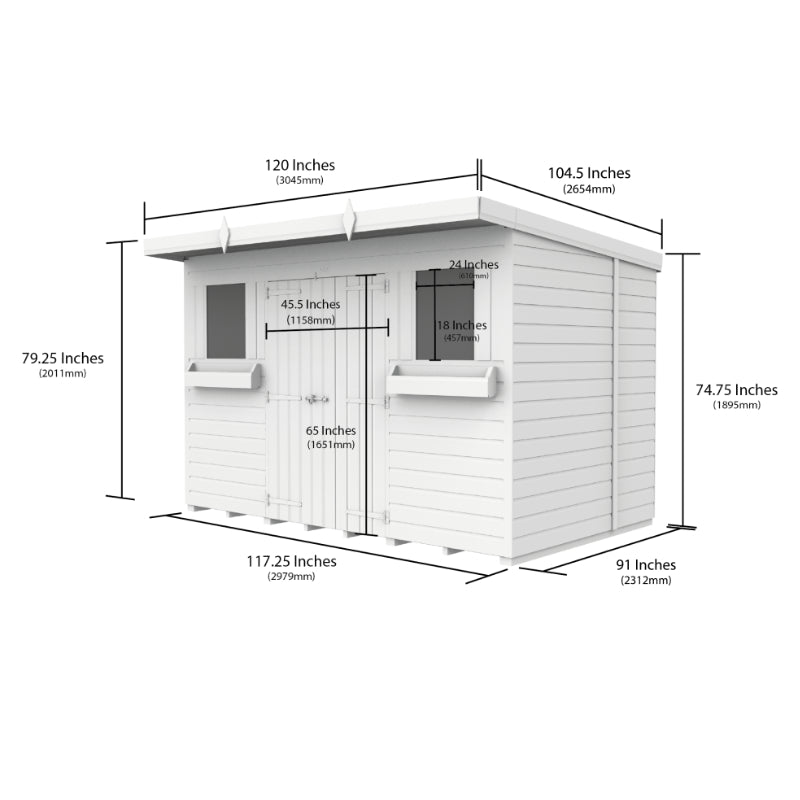Holt 10' x 8' Handsworth Pressure Treated Summer Shed | Sheds.co.uk