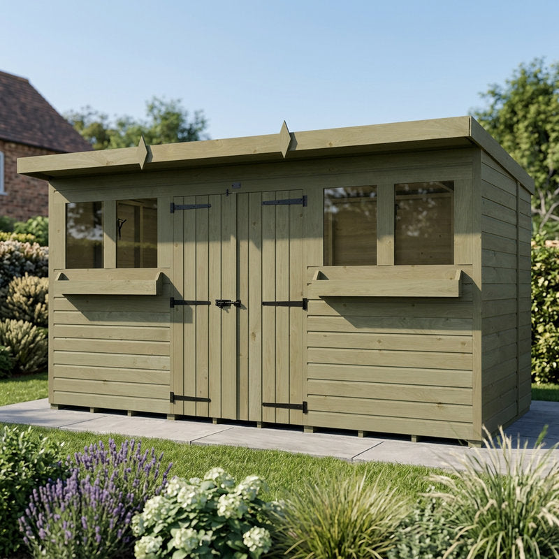 12 x 6 Handsworth Pressure Treated Summer Shed