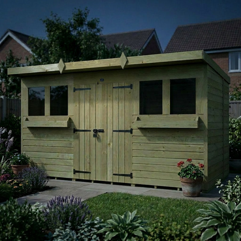 Holt 12' x 6' Handsworth Pressure Treated Summer Shed | Sheds.co.uk