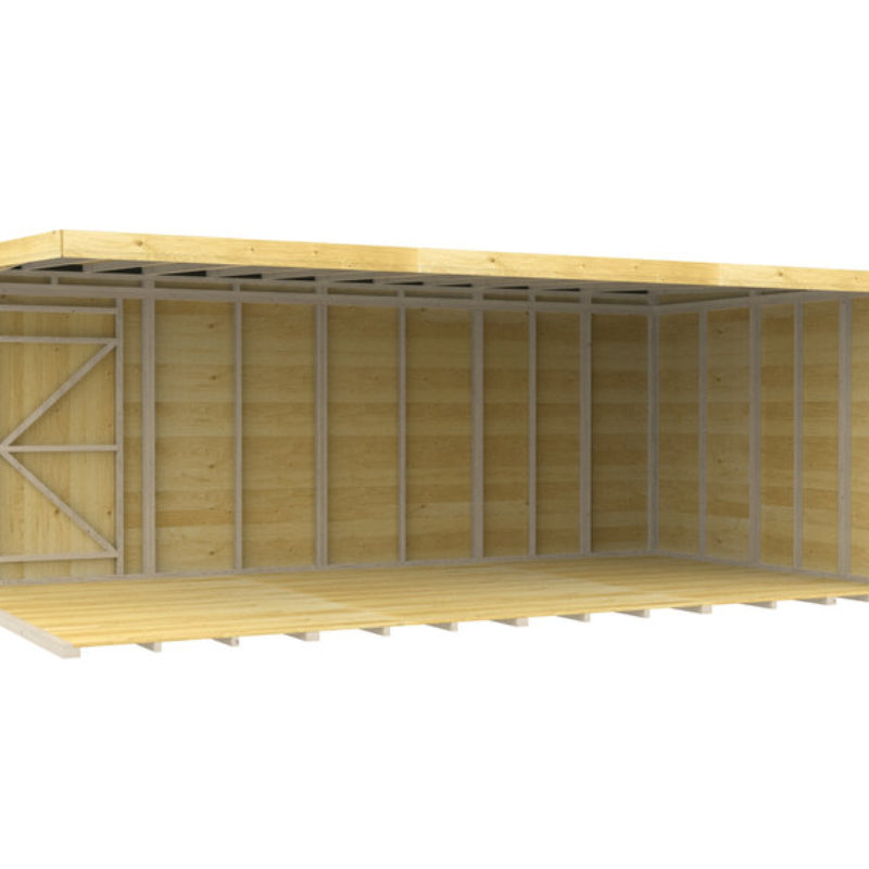 Holt 17' x 9' Pressure Treated Shiplap Modular Pent Shed | Sheds.co.uk
