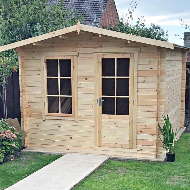 Loxley 3.6m x 2.4m Boston Log Cabin - 28mm | Sheds.co.uk