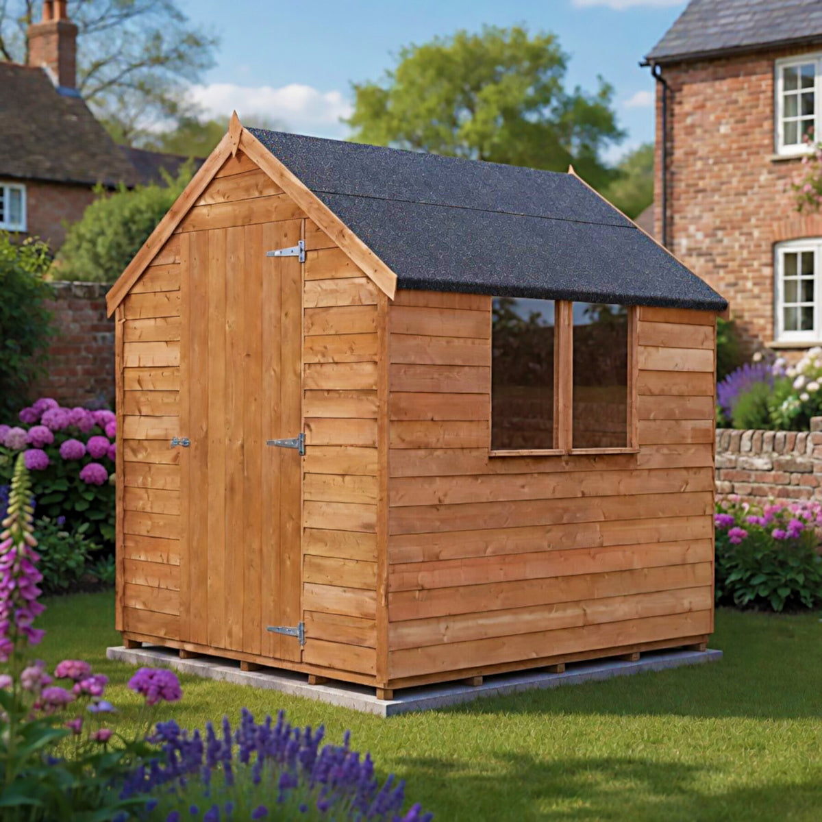 Loxley 5' x 7' Windowless Overlap Apex Shed | Sheds.co.uk