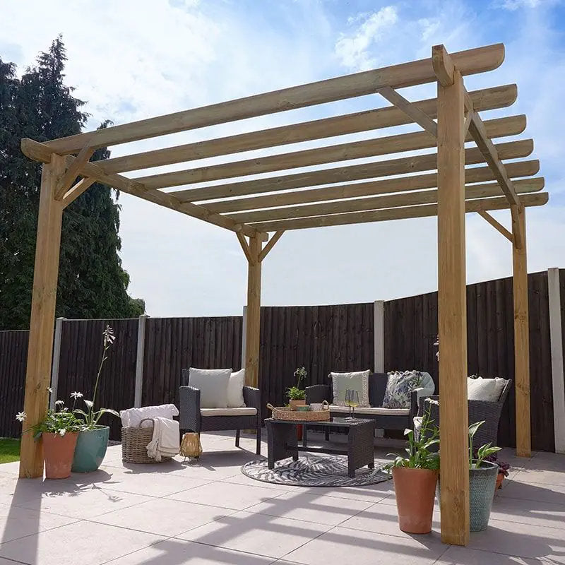 Hartwood 3.6m Premium Pergola | Sheds.co.uk