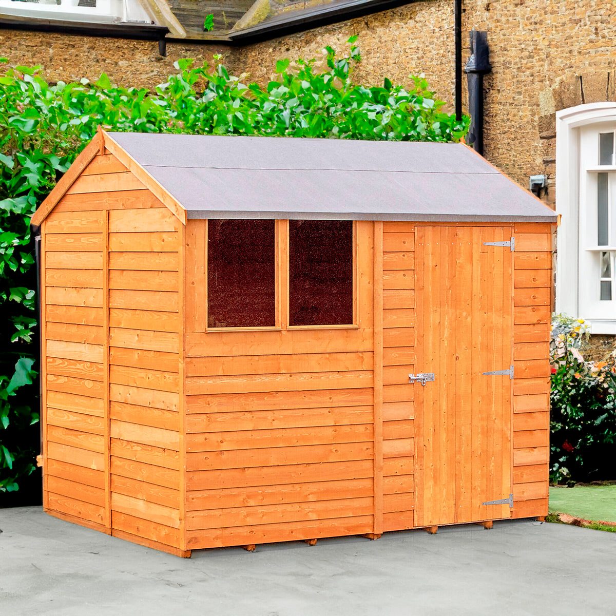 Loxley 8' x 6' Overlap Reverse Apex Shed | Sheds.co.uk